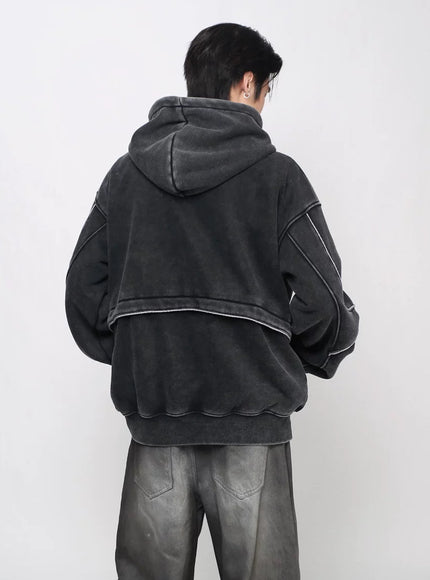 ウォッシュドラインパーカー