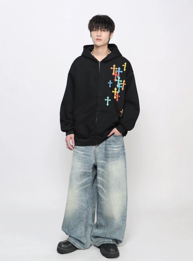 クロスオーバー ジップフーディ