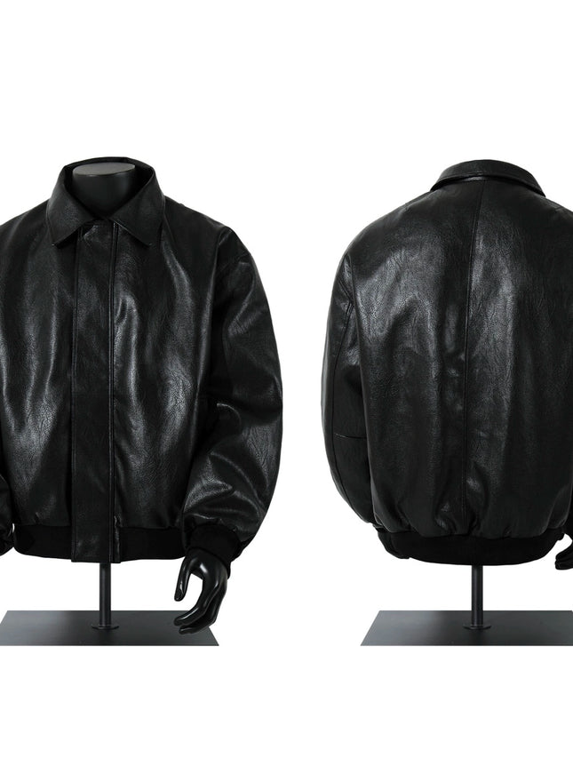 スムーステクスチャーレザージャケット