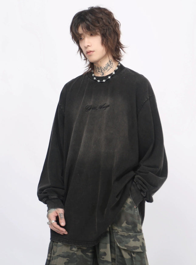 オールドウォッシュロングTシャツ