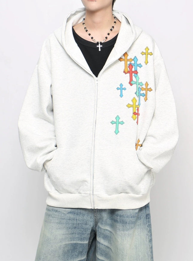 クロスオーバー ジップフーディ