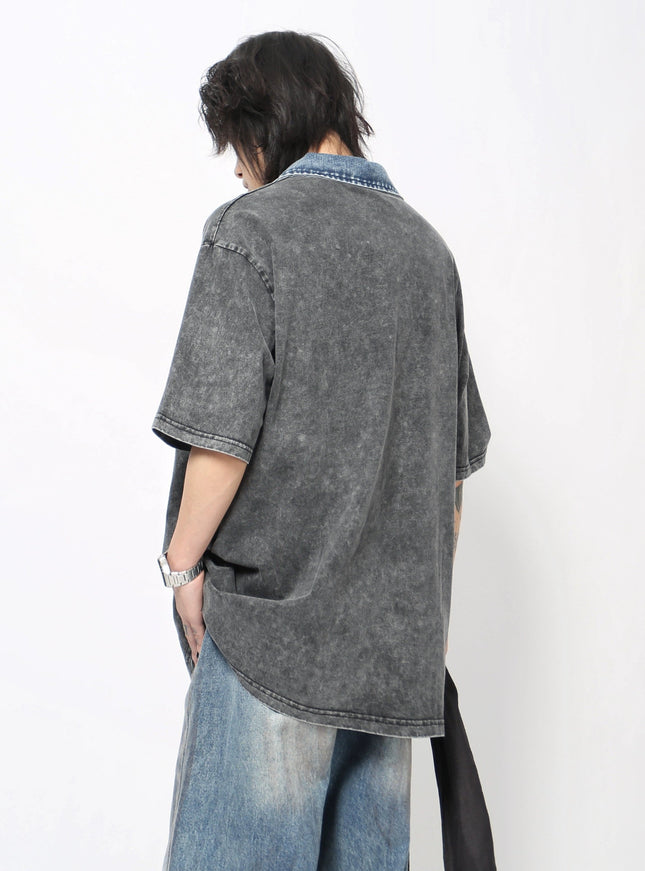 デニムカラーTシャツ