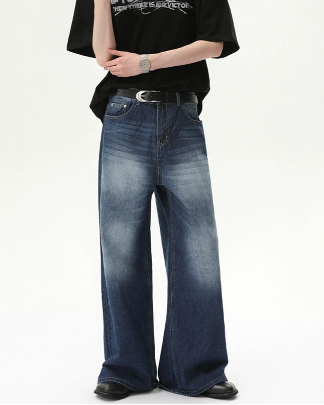 セミフレアウォッシュデニム