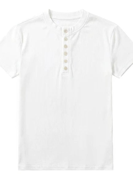 ヘンリースリムTシャツ