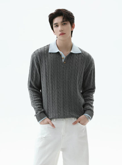 カジュアルニットシャツ