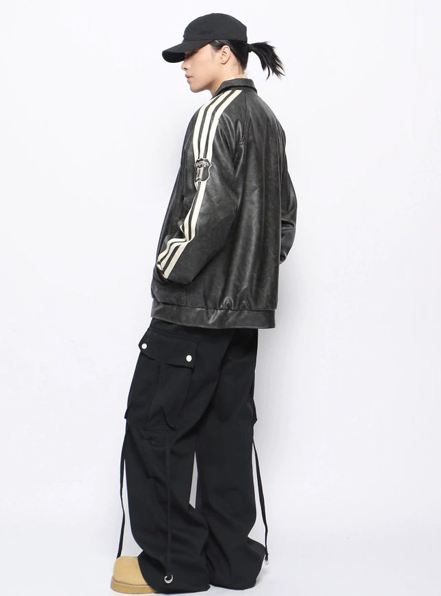 ライントラックレザージャケット