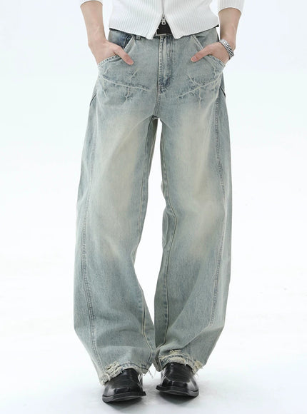 ダメージヘムウォッシュデニム