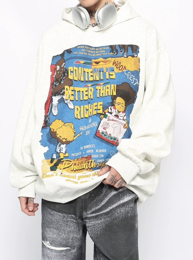 アートクラッシュオーバーサイズパーカー