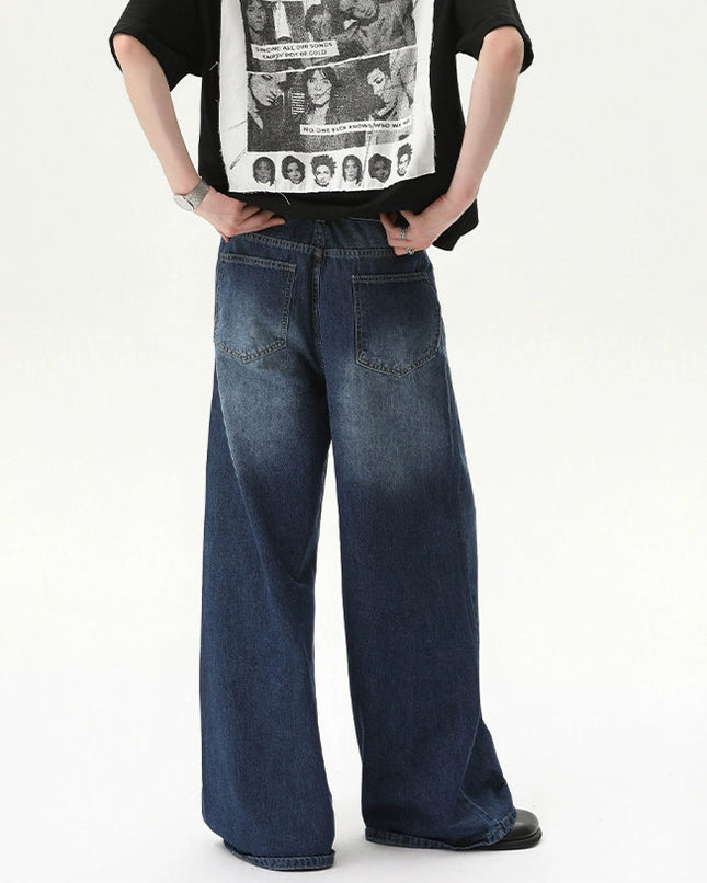 セミフレアウォッシュデニム