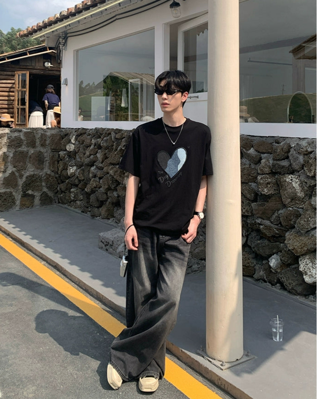 ラブプリントルーズシャツ