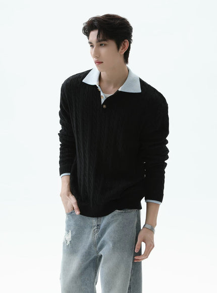 カジュアルニットシャツ