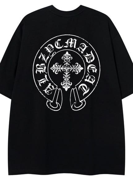 オーバークロスプリントTシャツ
