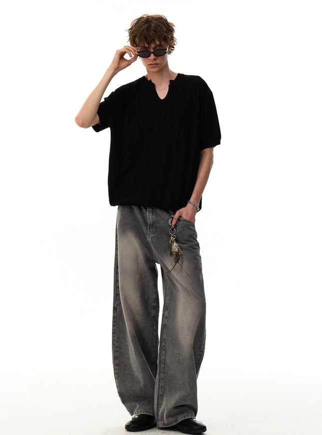 ルーズハンサムワイドデニム