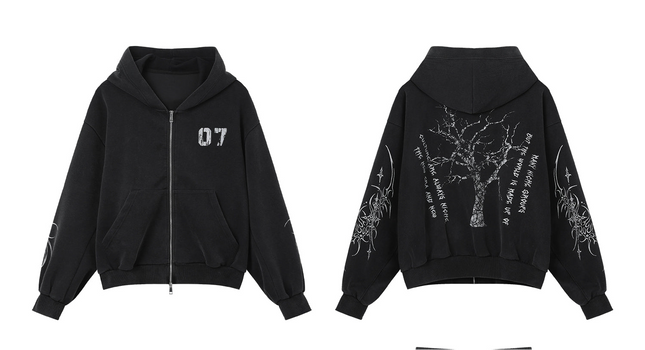 07トライバルジップフーディー