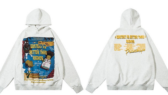 アートクラッシュオーバーサイズパーカー