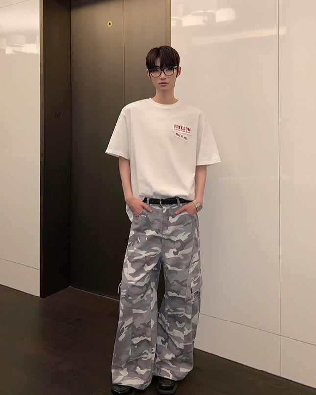 コリアンストリートパッチTシャツ