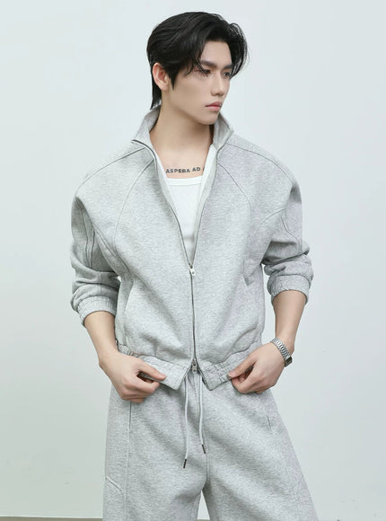 ショートジップスウェット