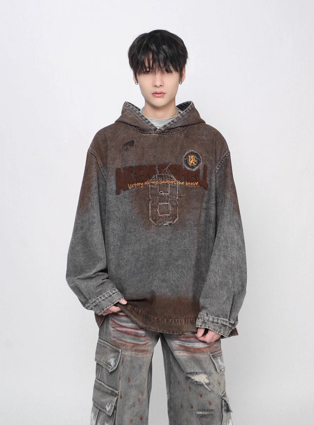 ウォッシュブラウン8パーカー