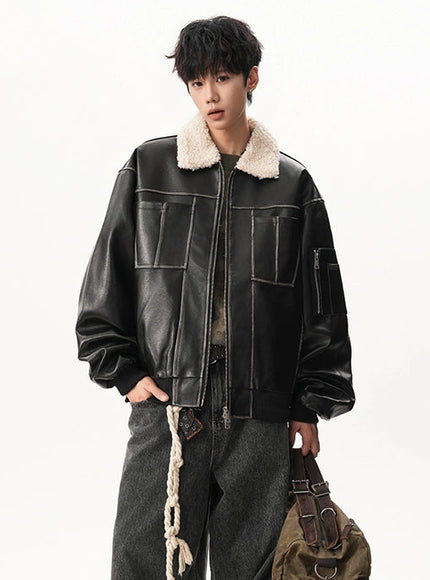 ボアレザージャケット