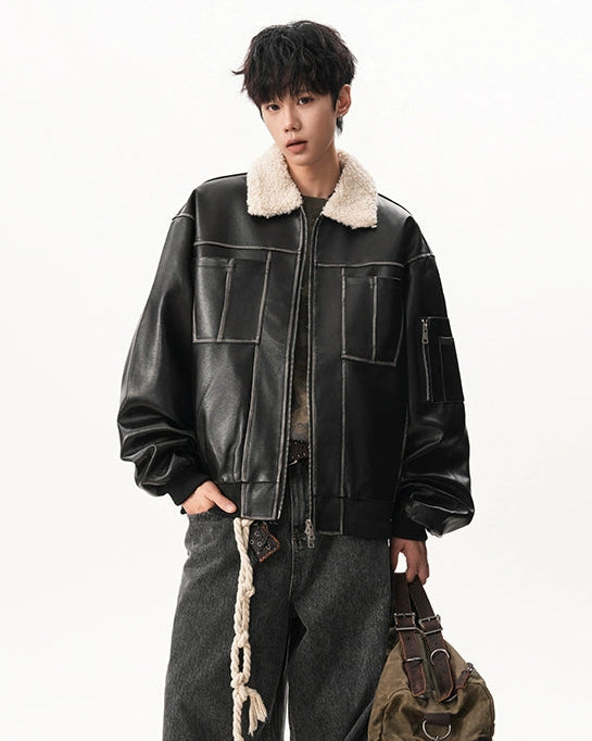 ボアレザージャケット