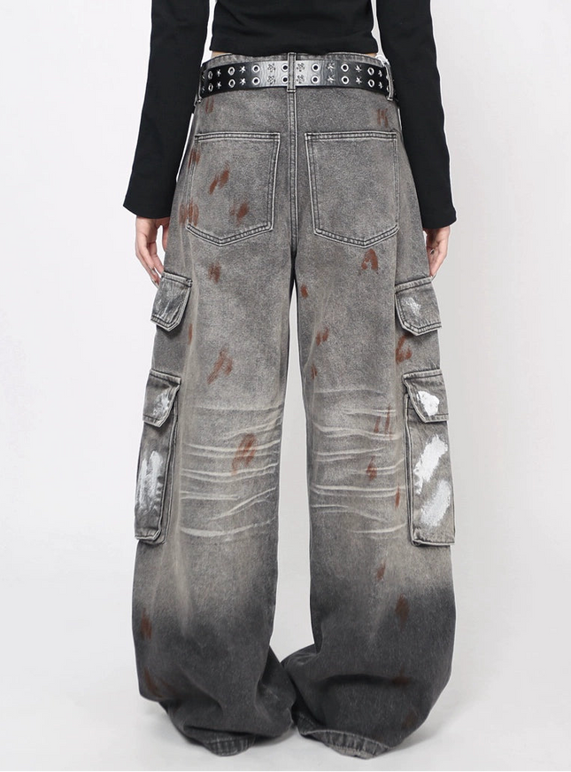 グランジワイドデニム