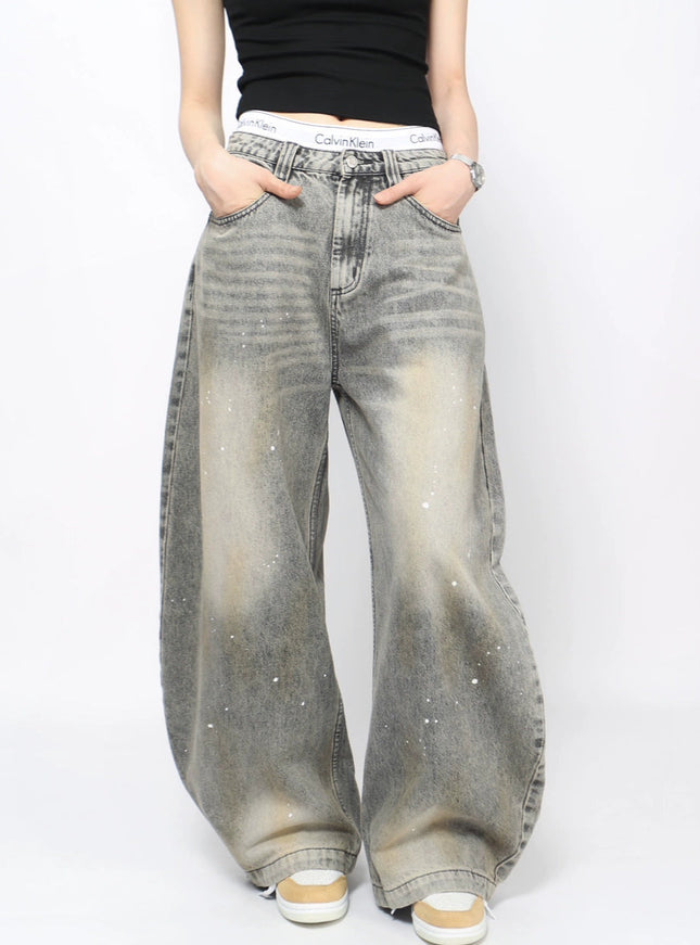 ワークウォッシュワイドデニム