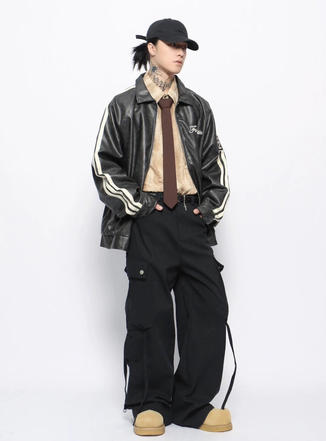 ライントラックレザージャケット