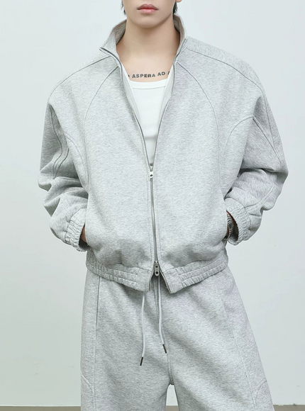 ショートジップスウェット