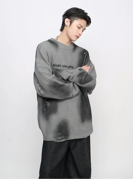 ソウルグランジダメージニット