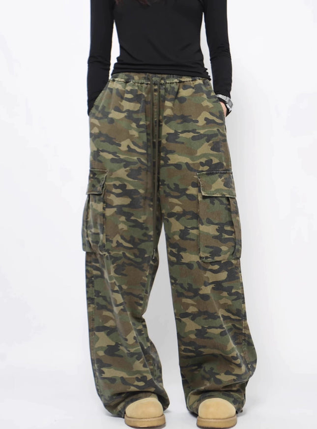 カモフラージュカーゴパンツ