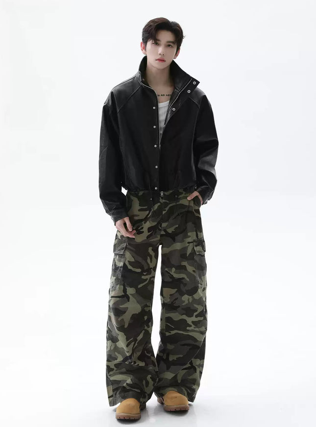 ショートシンプルレザージャケット