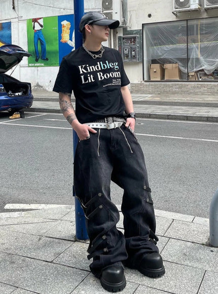 コリアンストリートラウンドネックTシャツ