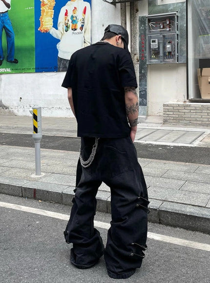 コリアンストリートラウンドネックTシャツ