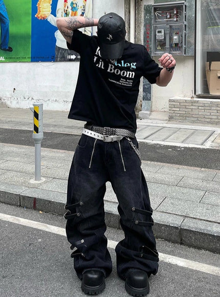 コリアンストリートラウンドネックTシャツ