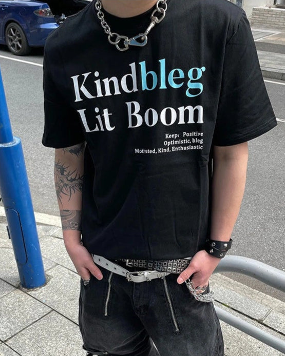 コリアンストリートラウンドネックTシャツ