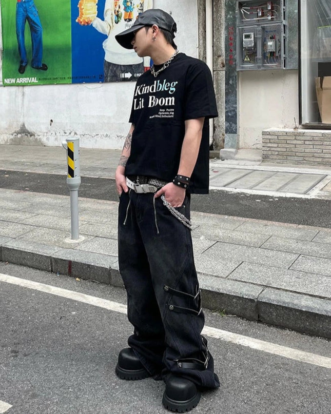 コリアンストリートラウンドネックTシャツ