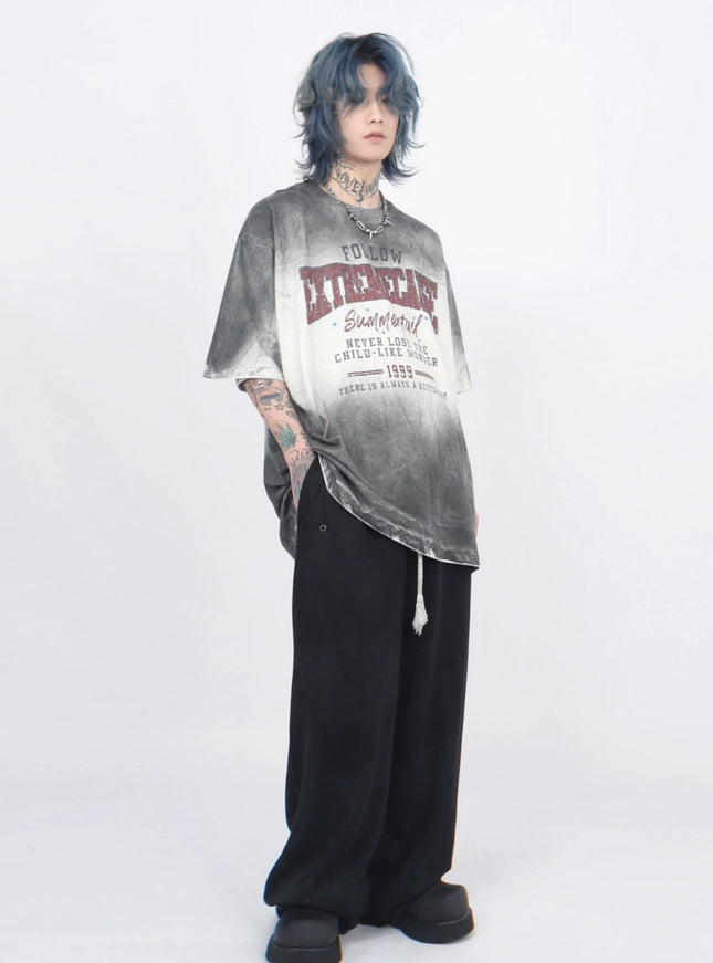 レタープリントTシャツ