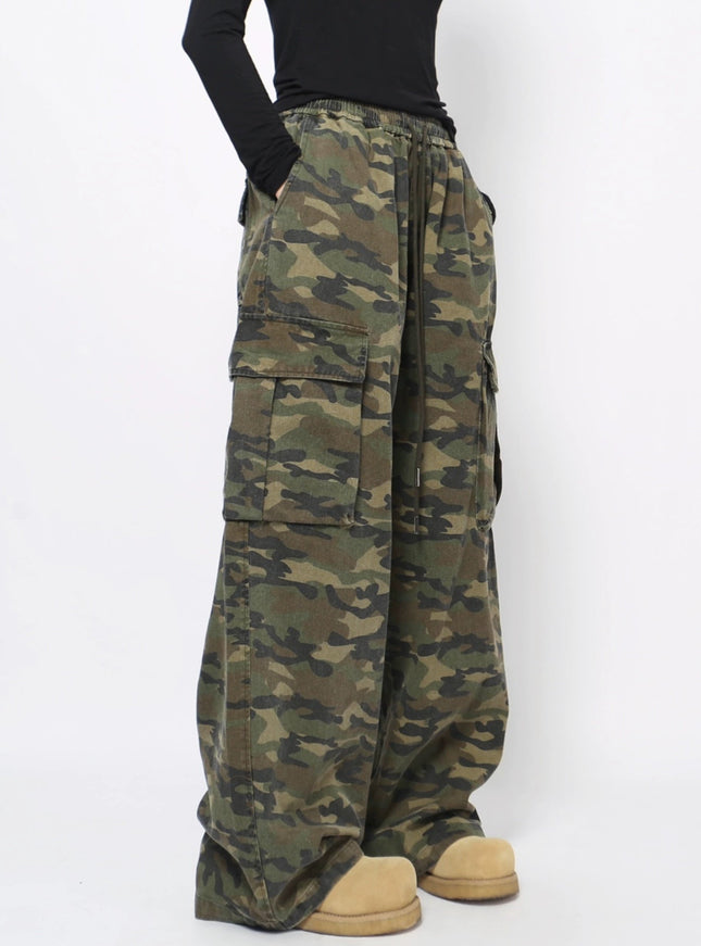 カモフラージュカーゴパンツ