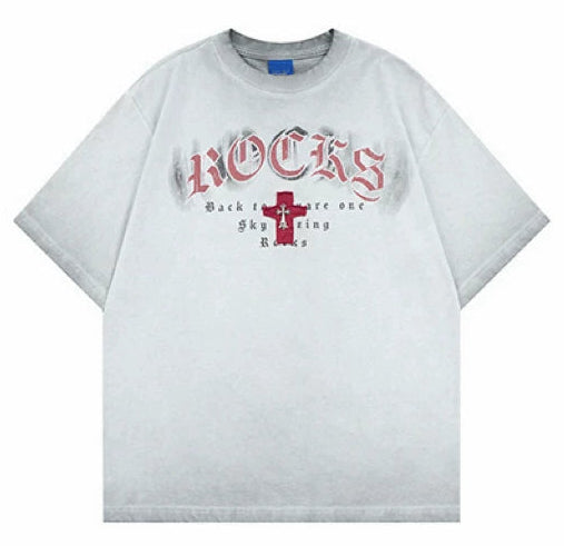 クロスダメージTシャツ