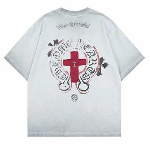 クロスダメージTシャツ