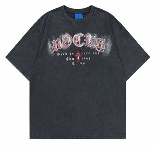 クロスダメージTシャツ