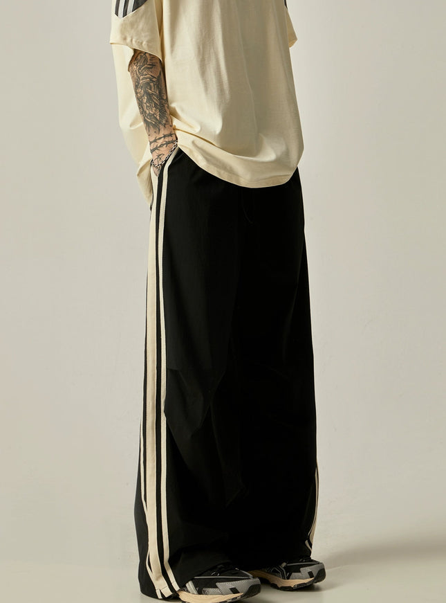 スリーラインルーズボトムス