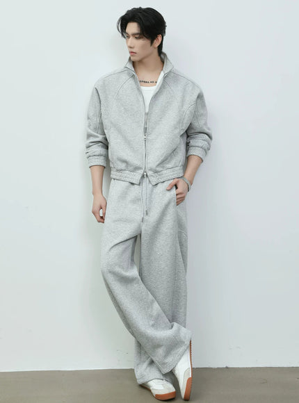 ショートジップスウェット