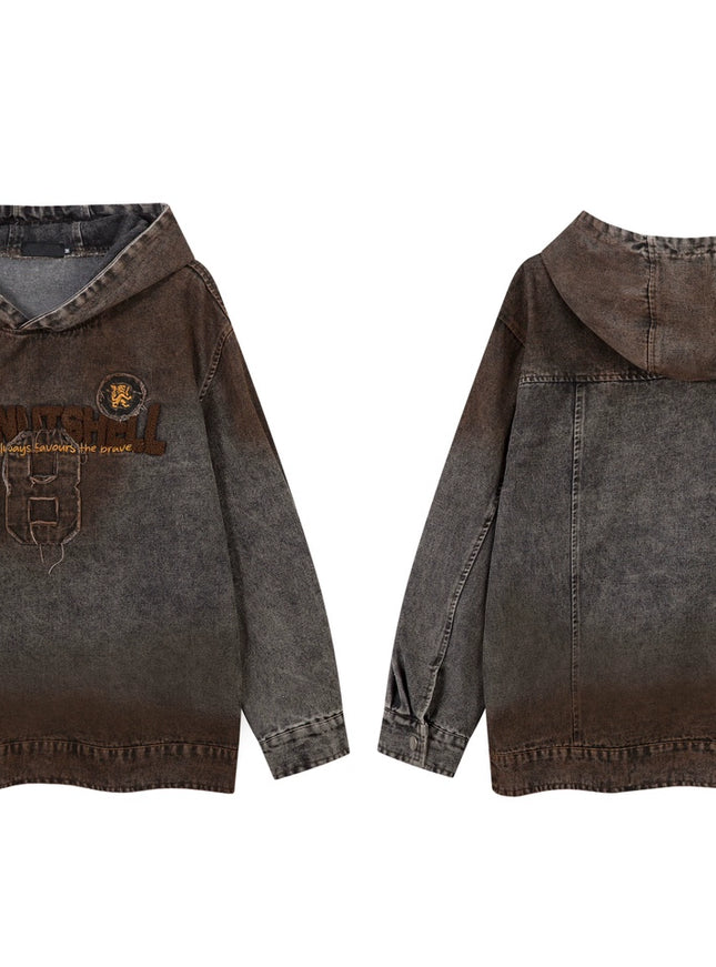 ウォッシュブラウン8パーカー