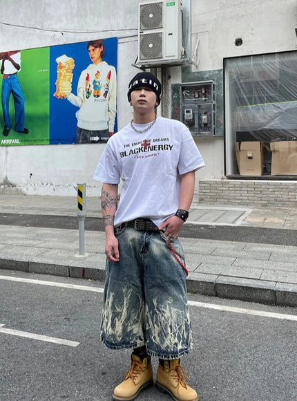 コリアンストリートウォッシュTシャツ