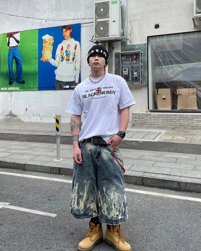 コリアンストリートウォッシュTシャツ