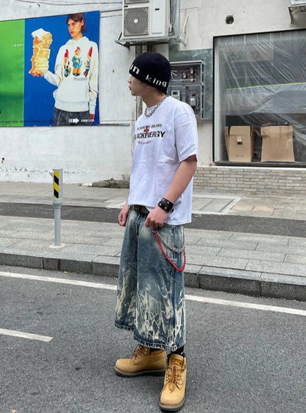 コリアンストリートウォッシュTシャツ