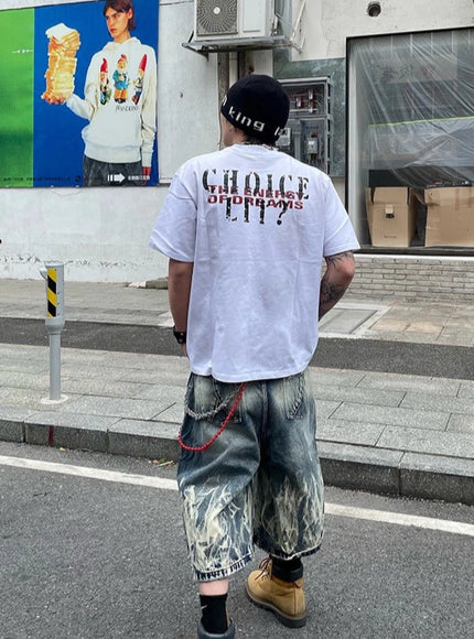 コリアンストリートウォッシュTシャツ