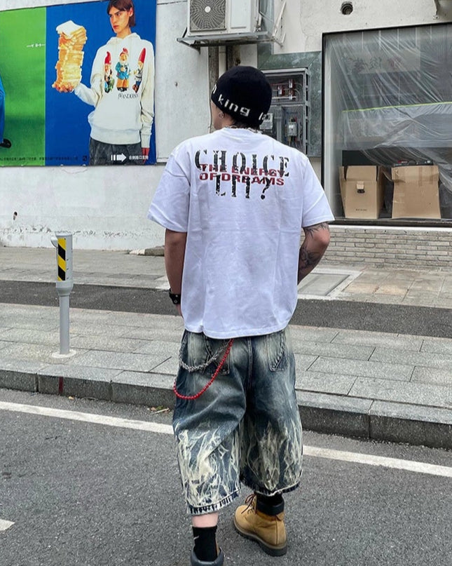 コリアンストリートウォッシュTシャツ