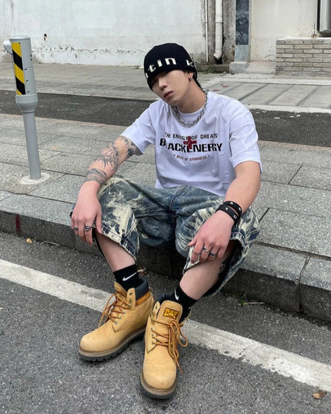 コリアンストリートウォッシュTシャツ